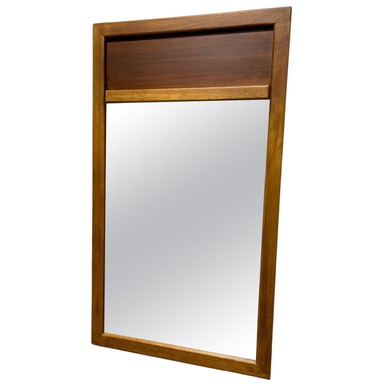 Walnut Mirror, Late 20th Century