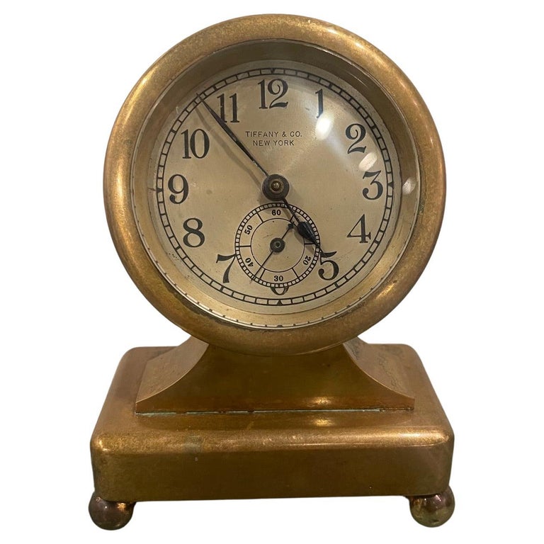 Tiffany & Co. Bronze Desk Clock, Early 20th century
