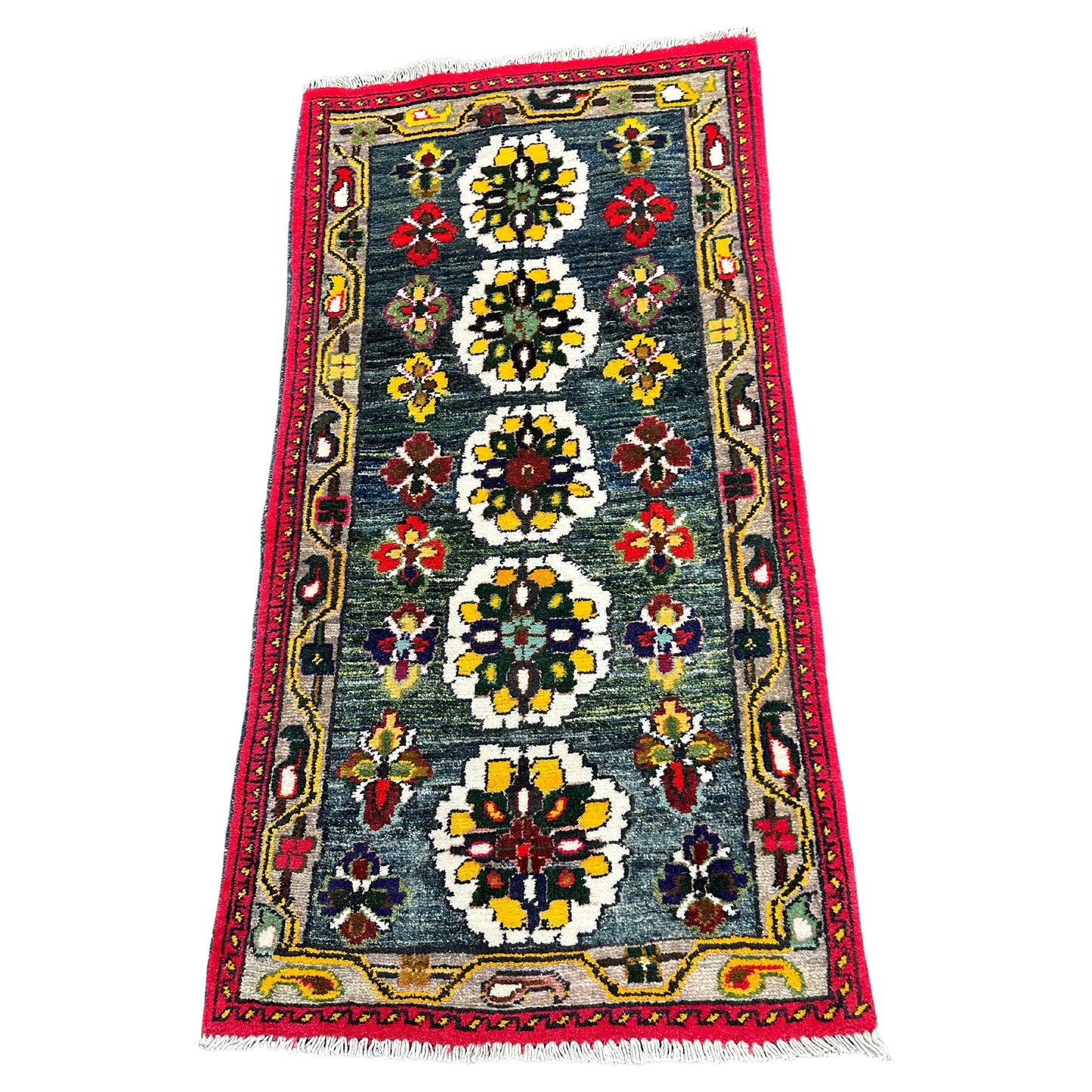 Persian Ushak Design Hand knotted Rug, 20th Century