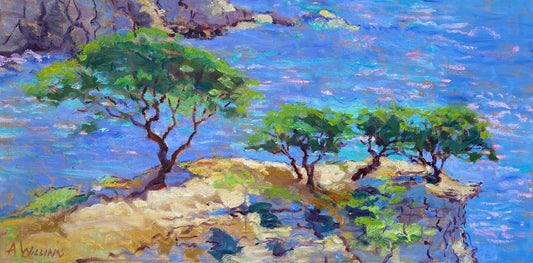 Framed Oil on Canvas "Mediterranean Allure" by Alice Williams