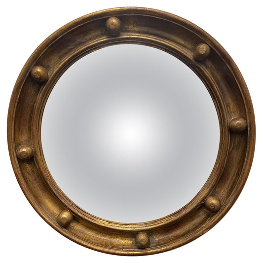 English Gilt Framed Bull's Eye Mirror, 19th / 20th Century