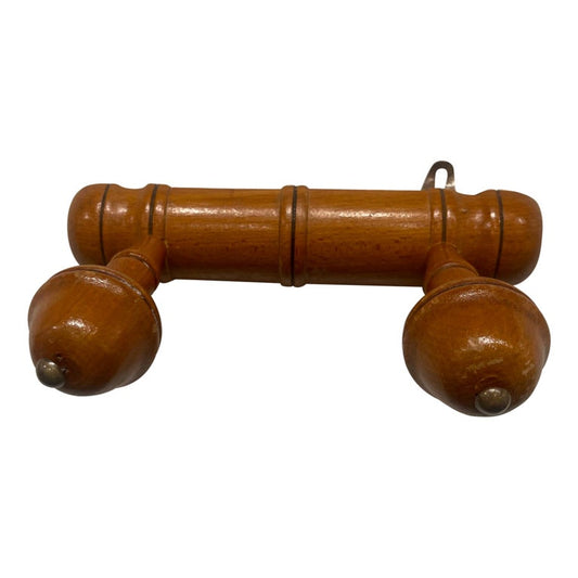 French Walnut Coat Wall Double Hook, 19th Century