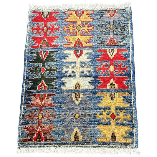 Pakistani Ushak Design Small Rug, 20th Century