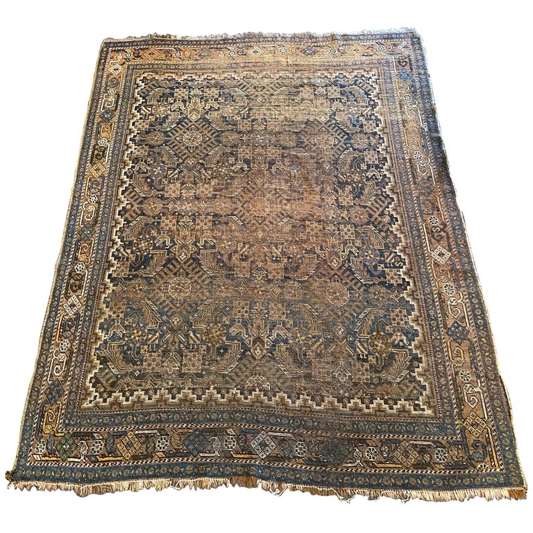 Antique Caucasian Area Rug, Early 20th Century