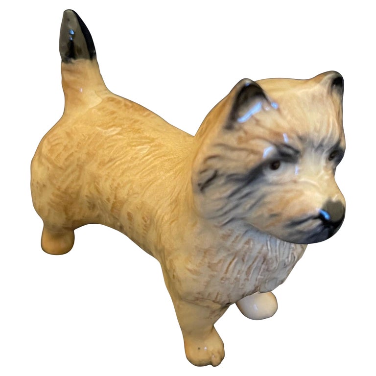 English Porcelain Figure of a Cairn Terrier, Early 20th Century