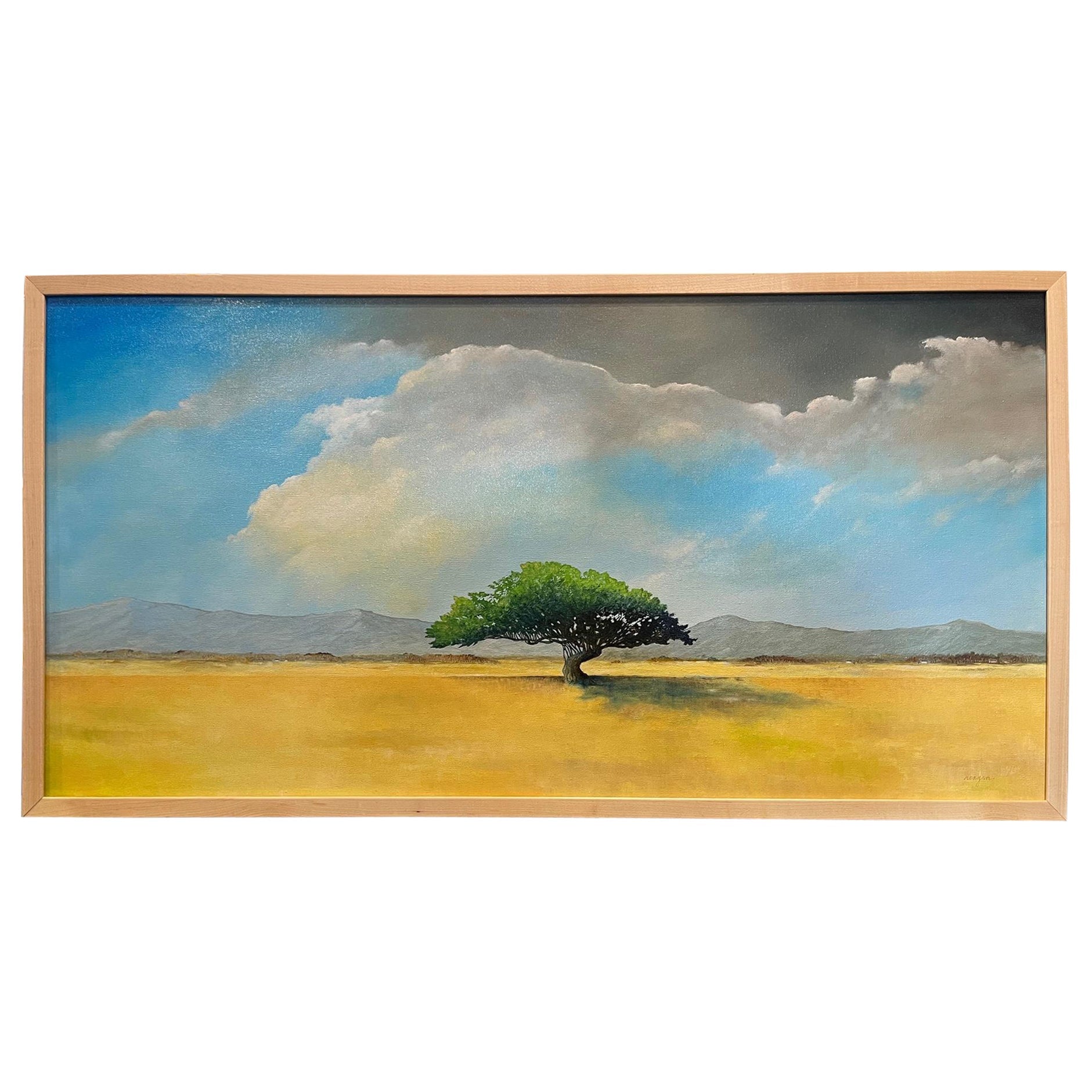 Framed Oil on Canvas "The Stopping Tree" by Michael Francis Reagan