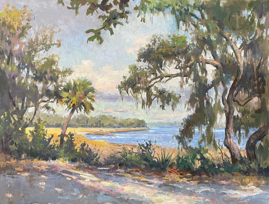 Framed Oil on Canvas "Low Country Light" by Jeff Markowsky