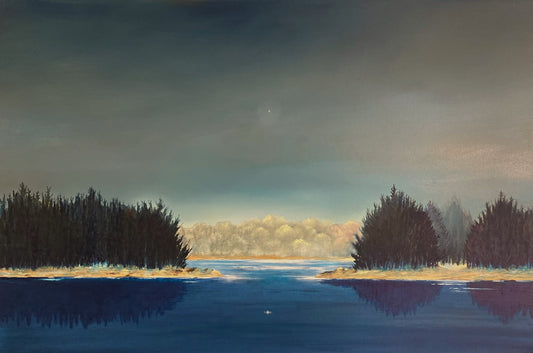 Framed Oil on Canvas "North Star" by Michael Francis Reagan