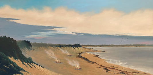 Framed Oil on Board "November Morning" by Michael Francis Reagan