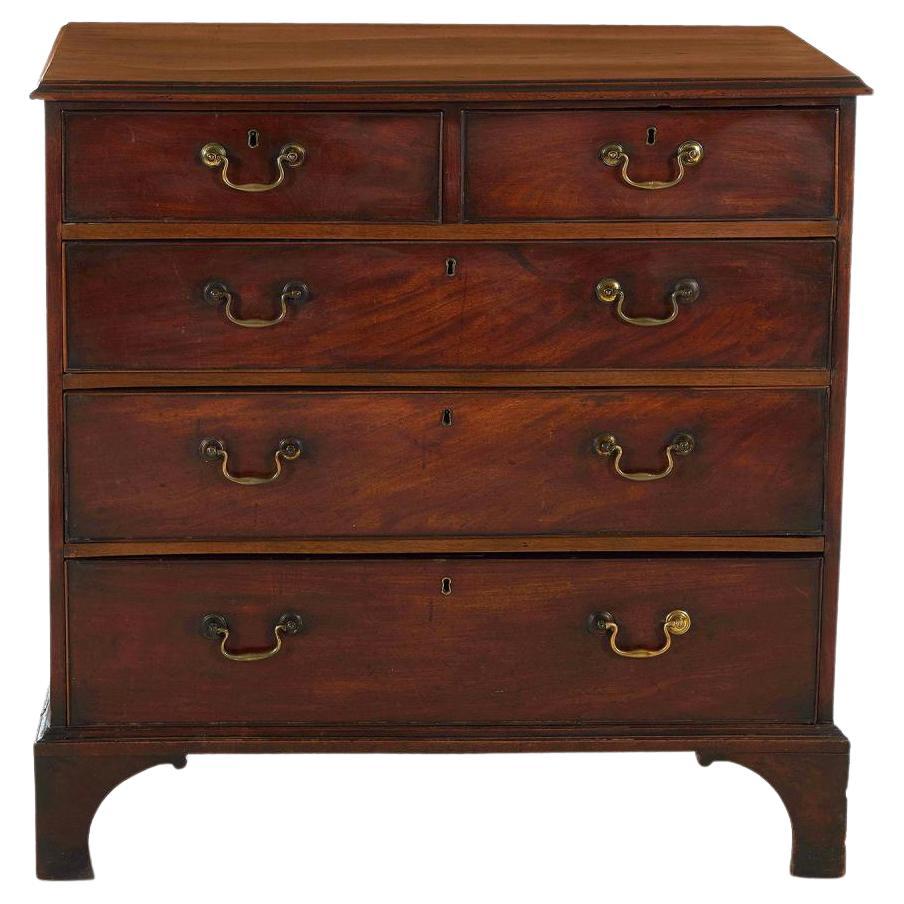 George III Mahogany Chest of Drawers, Two over Three Drawers, Circa 1820