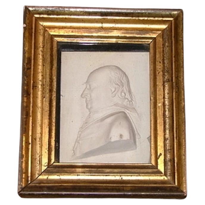 Framed 19th Century Italian Grand Tour Intaglio of a Gentleman, 19th Century