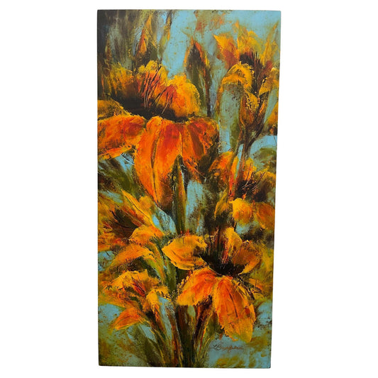 Oil on Canvas "Lilies" Florals Scene by Linda Banfalvi