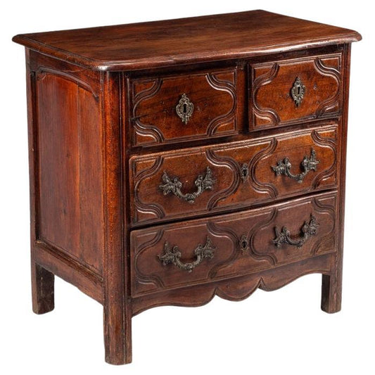 Louis XV Provincial Walnut Small Commode, 18th Century