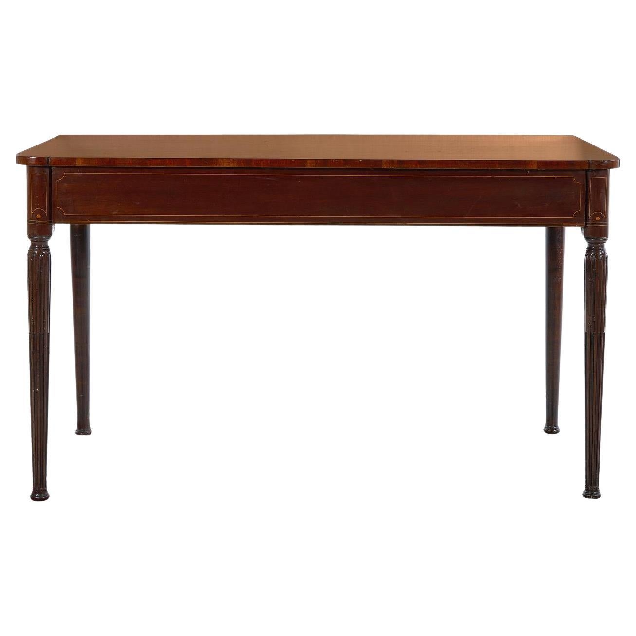 Late George III Inlaid Mahogany Serving Table, Circa 1830