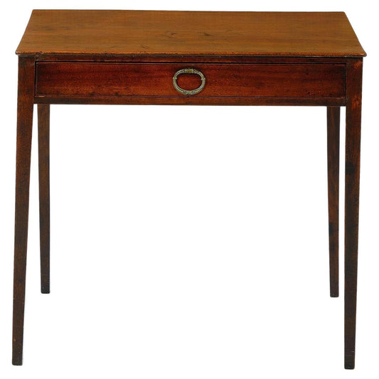 George II Mahogany Table with a Single Long Drawer, Circa 1810